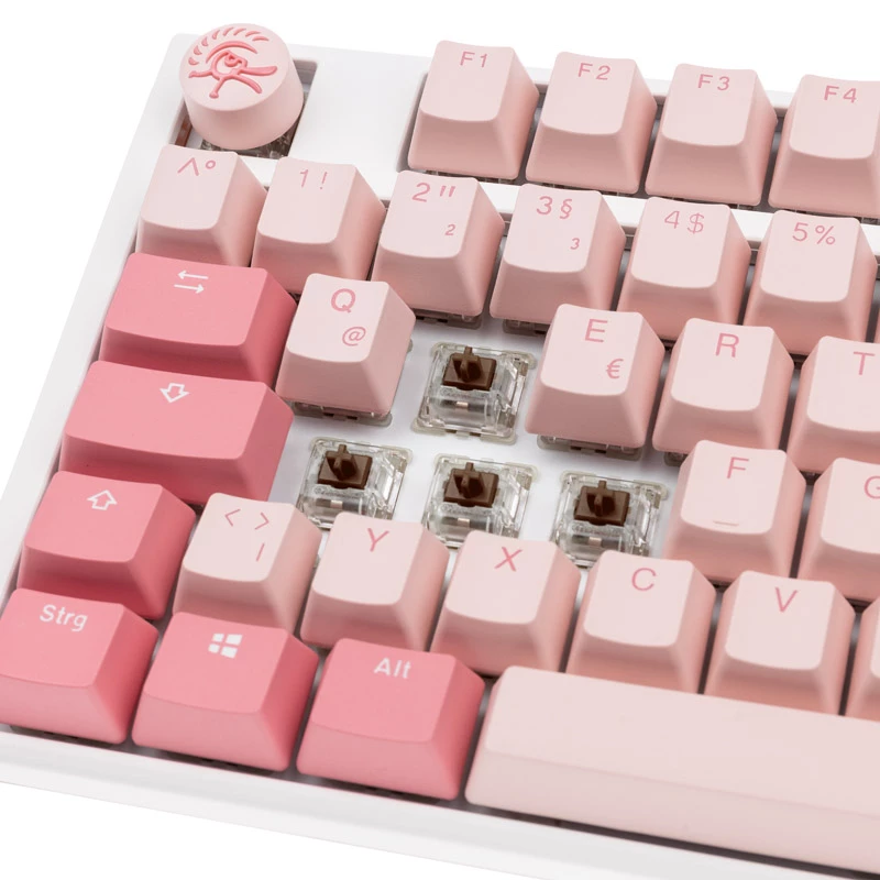 Ducky One 3 TKL klawiatura Gaming USB QWERTZ niemiecki różowy