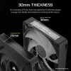 Corsair iCUE LINK RX120 MAX ARGB wentylatory do obudowy 120 mm, zestaw 3 szt., czarny
