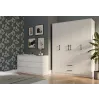 Topeshop ROMANA 160 BIEL KPLB bedroom wardrobe/closet 11 shelves 4 drzwi(s) biały