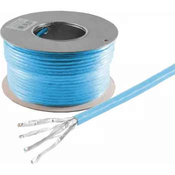 Kabel sieciowy ShiverPeaks BS08-85107 CAT 8 S/FTP 2000 MHz 25 m niebieski