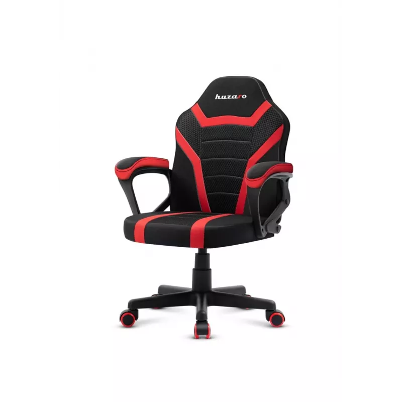 Fotel gamingowy dla dzieci Huzaro Ranger 1.0 Czerwony Mesh, czarny, czerwony