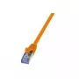 Kabel sieciowy LogiLink 1m RJ-45 Cat6A Pomarańczowy S/FTP