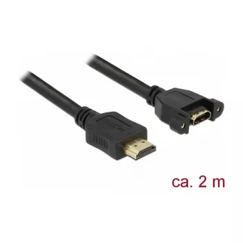 Kabel HDMI DeLOCK 85464 2m HDMI Typ A Standard Czarny