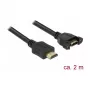 Kabel HDMI DeLOCK 85464 2m HDMI Typ A Standard Czarny