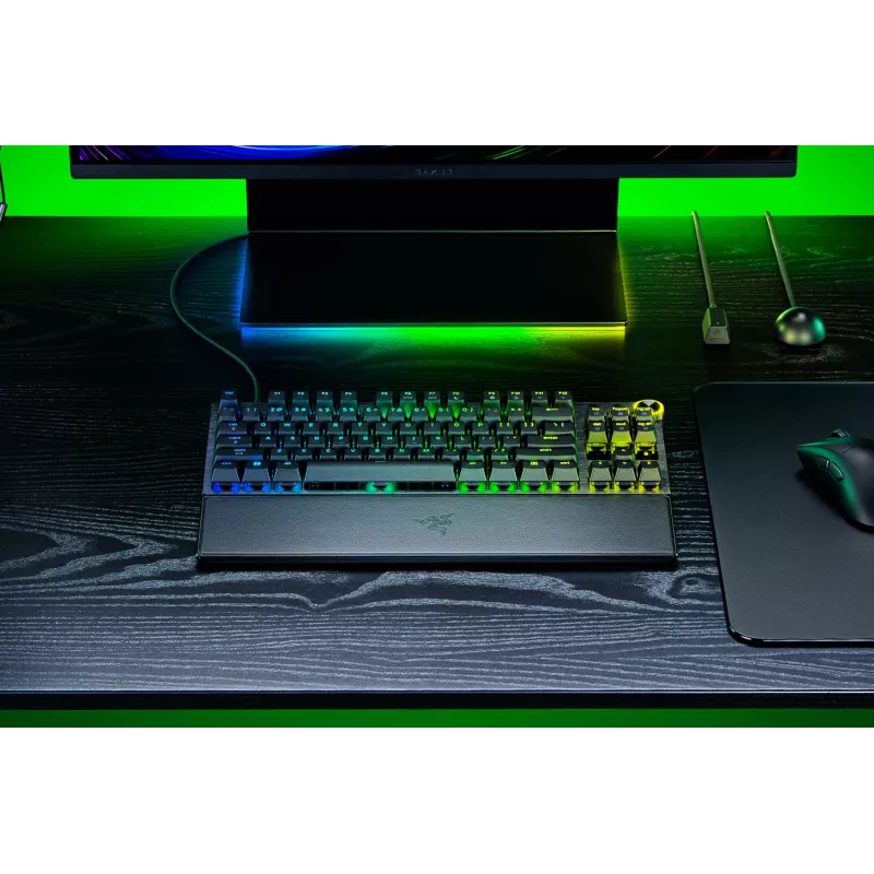 Razer Huntsman V3 Pro Tenkeyless 8KHz | Klawiatura gamingowa | Przewodowa | US | Czarny | USB Type-C | Razer Analog Optical Switch Gen-2