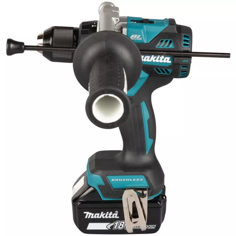 Cordless Impact Drill Driver DHP492RTJ, 18Volt (Niebieski/Czarny, 2x Lithium-Ion-Battery 5,0Ah, MAKPAC Gr.2)