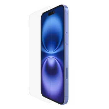 Osłona ekranu Belkin ScreenForce do iPhone 16 Plus Antybakteryjne szkło hartowane