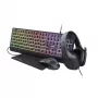 Trust GXT 792 QUADROX klawiatura Mysz w zestawie Gaming USB QWERTY US English Czarny