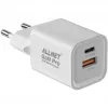 Zasilacz ALLNET PSU-GaNPD-USB-1A1C-33W — 33W USB-C PD i USB-A QC, wtyczka EU
