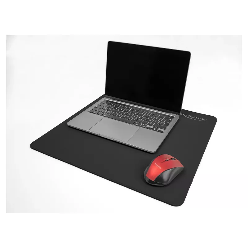 Podkładka pod mysz DeLOCK 12152 Czarna 400x450 mm Gumowa antypoślizgowa podstawa