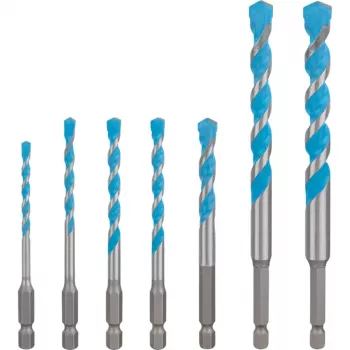 Zestaw wierteł Bosch Expert HEX-9, 7 sztuk, rozmiary 4–12 mm, trzpień HEX-9