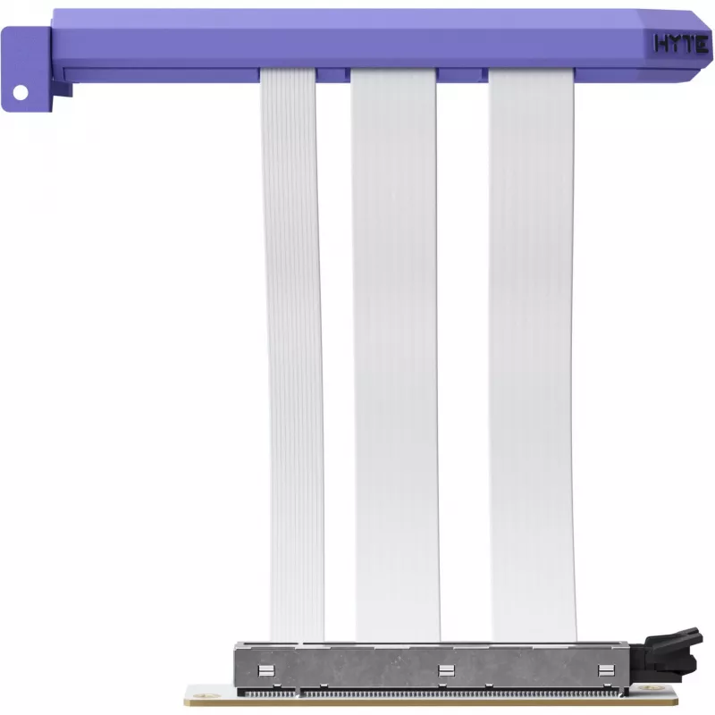 Kabel HYTE PCIe 5.0 Hyper Riser, model ACC-HYTE-PCIE50-TM, 20 cm, fioletowy/biały
