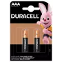 Bateria alkaliczna Duracell Basic MN2400 AAA — opakowanie 2 szt., ogniwa jednorazowe do urządzeń o niskim i średnim poborze prądu