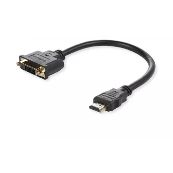 adapter kablowy wideo Microconnect HDMDVI15CM 0,15 m HDMI typ A (standardowy) DVI-D czarny