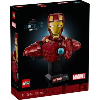 Zestaw konstrukcyjny LEGO Marvel Super Heroes Iron Man MK4 model 3D, 436 elementów, zawiera 1 minifigurkę, od 18. roku życia