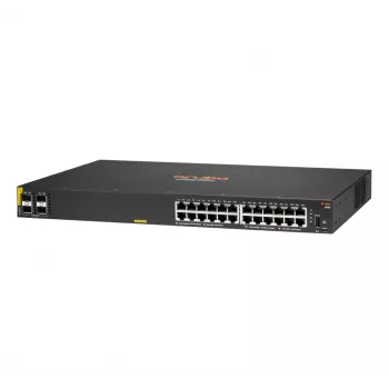 HPE Aruba Networking CX 6100 24G Class4 PoE 4SFP+ 370W Zarządzany L3 Gigabit Ethernet (10/100/1000) Power over Ethernet (PoE) 1U Czarny