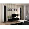 Cama pełna Szafka VIGO '180' 180/40/30 biały/czarny połysk