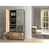 Topeshop SZAFA MALWA AN/AR L bedroom wardrobe/closet 5 shelves 2 drzwi(s)