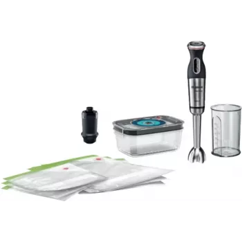 Blender ręczny Bosch MS8CM61V1 1000 W Czarny, Stal nierdzewna, Przezroczysty