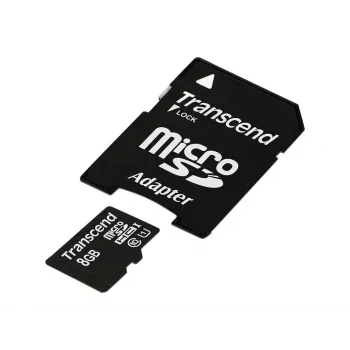 Transcend Premium - Karta pamięci flash (microSDHC z adapterem SD)