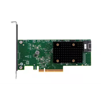 Wewnętrzny adapter HBA Broadcom 9500-8i — PCIe SAS/SATA 12 Gbit/s, NVMe, pełna/niska wysokość