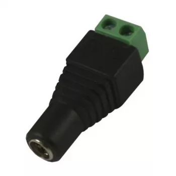 Synergy 21 S21-LED-000220 DC/2,1 x 4 mm czarny - zielone złącze przewodowe
