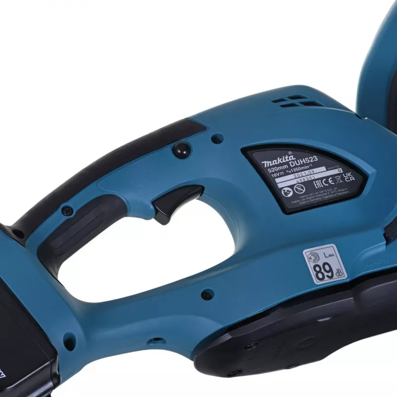 Nożyce do żywopłotu Makita DUH523RF 18 V, podwójne ostrze, 3,3 kg