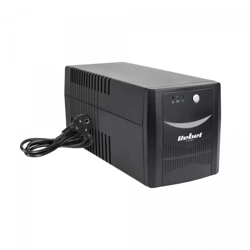 Zasilacz awaryjny UPS REBEL model Micropower 1000 (offline, 1000VA / 600W, 230 V, 50Hz)