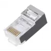 Złącze przewodowe LANBERG RJ-45 PLS-5000EZ, Cat5e, F/UTP (FTP), szary, 100 szt.