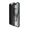 Belkin ScreenForce Pro - ochraniacz ekranu do telefonu komórkowego - 2,5D - szkło - z filtrem prywatyzującym - szkło - do Apple iPhone 14 Pro, 15 (OVA147ZZ)