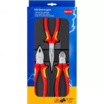 Knipex 00 20 12 zestaw narzędzi mechanika 3 narzędzia