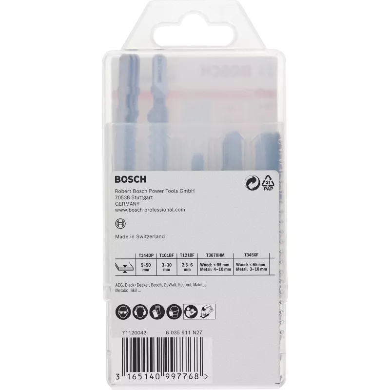 Bosch 2 607 011 438 brzeszczot do wyrzynarek/pił szablastych Brzeszczot do wyrzynarki Węglik 15 szt.
