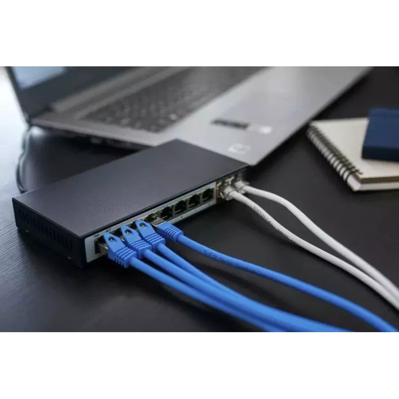 Przełącznik Extralink PoE CERES 8x 100Mb/s PoE/PoE+, 2x RJ45 Uplink 100Mb/s, 96W