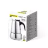 Moka pot Maestro MR-1660-9, stovetop coffee maker for 6 cups, Czarny