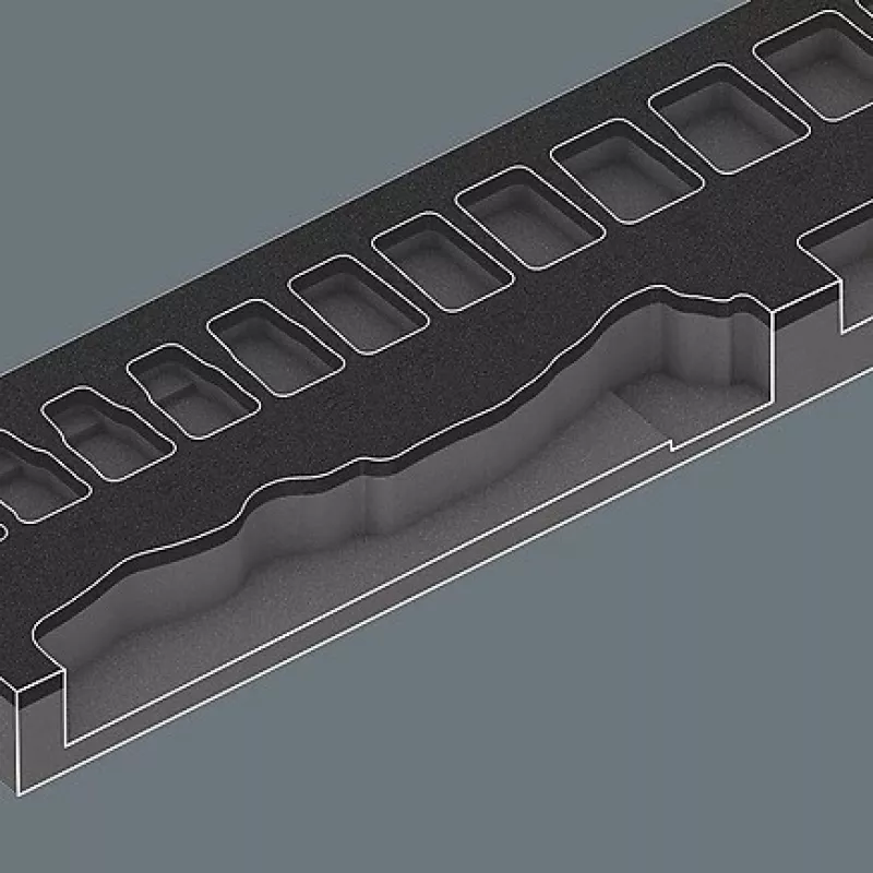 Wkład piankowy Zyklop 3/8'' 8000 C, zestaw