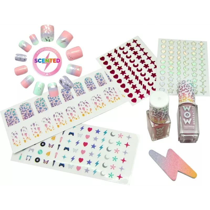 Zestaw do manicure dla dzieci Euroswan WOW00017 - pachnący zestaw do pielęgnacji paznokci