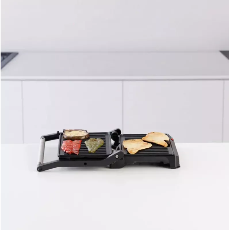 Grill kontaktowy Taurus MYGRILL LEGEND 1000W, stal nierdzewna/czarny, powierzchnia grzewcza 230×145 mm