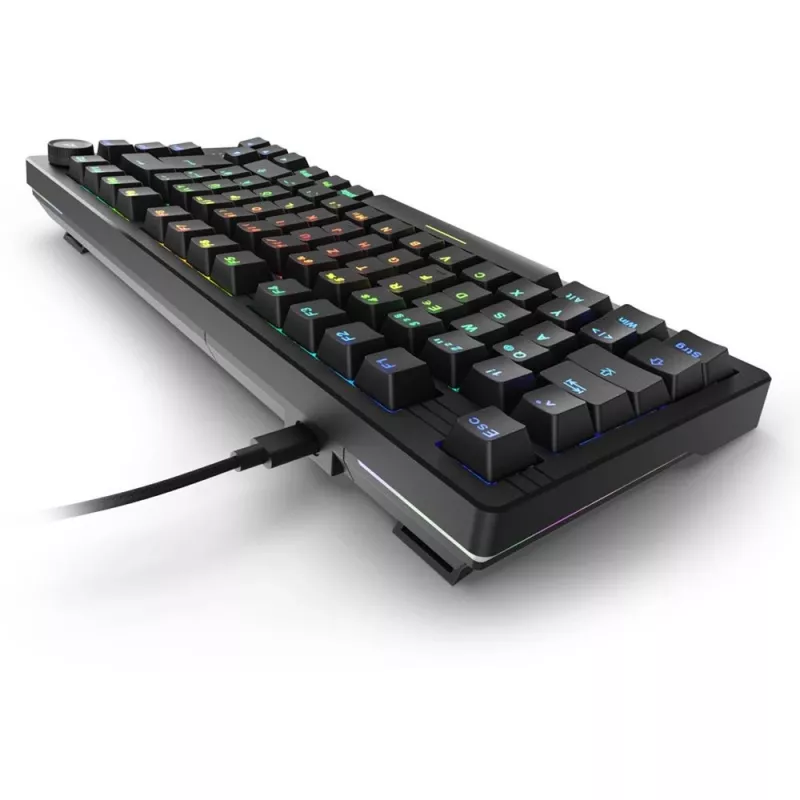 Sharkoon SGK25 Klawiatura Dom USB QWERTZ Niemiecki Czarny 75% RGB LED