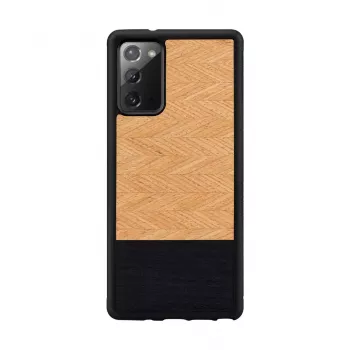 Etui na smartfon Man and Wood Galaxy Note 20 jodełka czarny