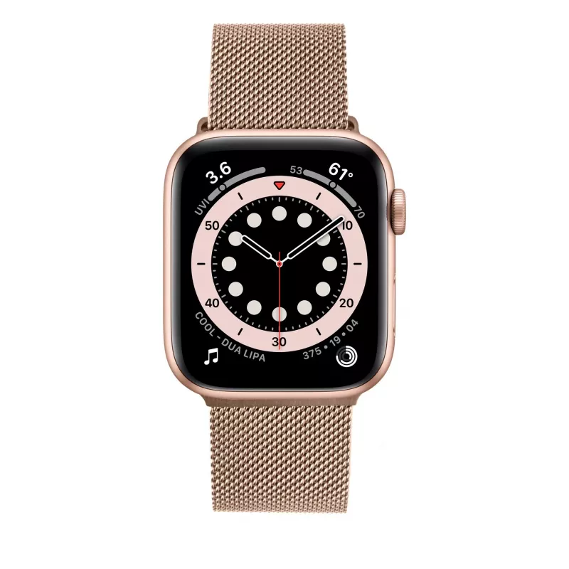 Siatkowy pasek FIXED FIXMEST-436-RG do Apple Watch 38/40/41mm w kolorze różowego złota