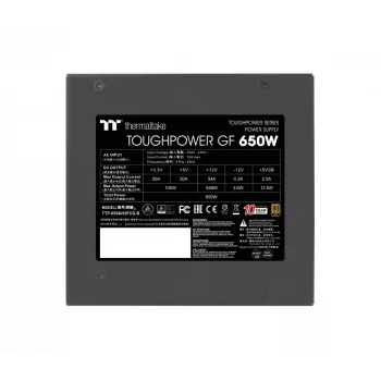 Zasilacz THERMALTAKE Toughpower ATX 650W Gold, 80 PLUS Gold, 650 W, ATX, wentylator 90 mm, 20+4 pin, 1x PCIe (6+2), 3x SATA, 2x Molex