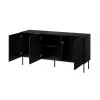 SIENA komoda 150.5x40x75 matowy czarny