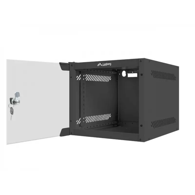 Szafa rack naścienna LANBERG 10 inch 4U (280x310, czarna)