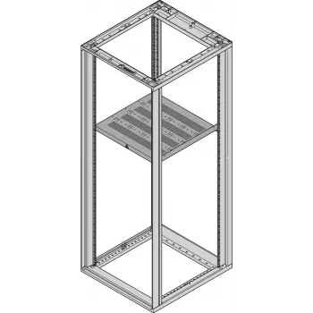 Schroff 19SHELF STAT.600W 740D RAL7021 (27230165)