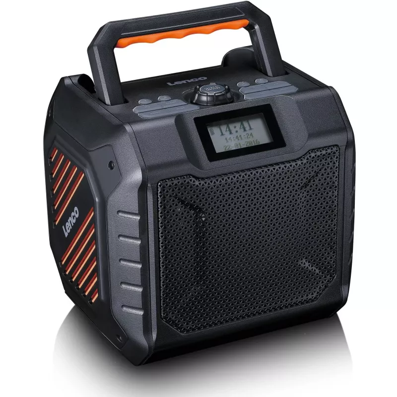 Przenośne radio cyfrowe Lenco ODR-160GY Szare FM/AM z tunerem cyfrowym i kompaktową konstrukcją