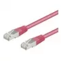 Wentronic Goobay CAT 5e kabel krosowy, SF/UTP, magenta, 3 m - CCA miedź Mix (93416)