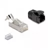 DeLOCK wtyk modularny RJ45 kat.8.1 zestaw 25 szt. z odciążeniem