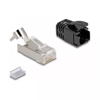 DeLOCK wtyk modularny RJ45 kat.8.1 zestaw 25 szt. z odciążeniem