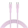 Kabel CANYON OnWire 60CL C-C 60W COLOR Pleciony 1m Różowy