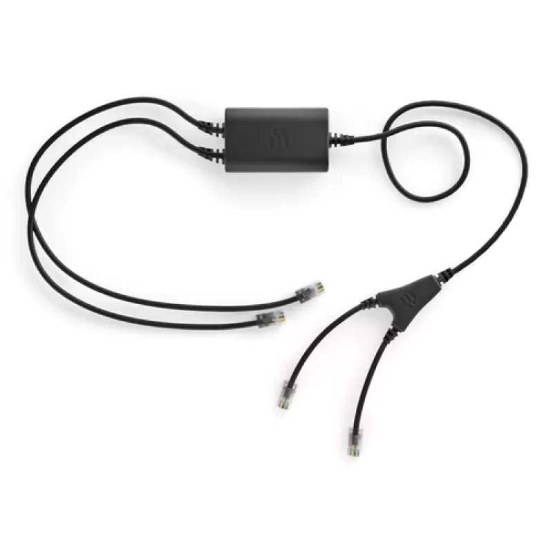 Adapter EHS Sennheiser CEHS-CI 01 — czarny, kompatybilny z zestawami słuchawkowymi Sennheiser (model CEHS-CI 01)